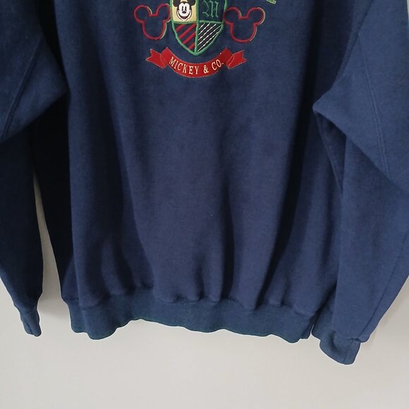 Mickey Mouse Women's Vintage 90's Embroidered Logo Sweatshirt Size XL - Picture 5 of 8